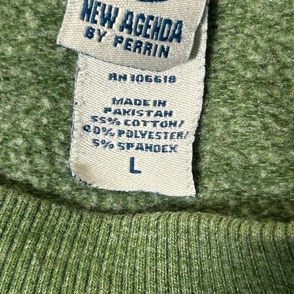 Michigan State Sweatshirt Womens L Green Pullover New Agenda NCAA College - Picture 5 of 9